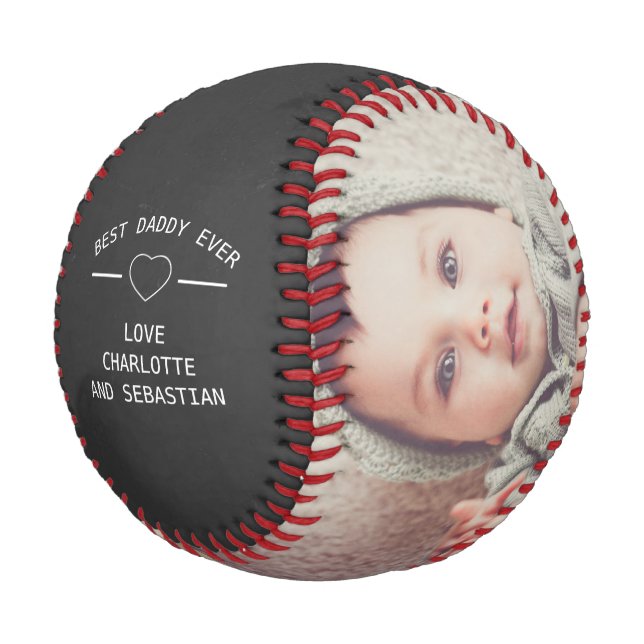 Fathers Day Personalised One Of A Kind Baseball (Angled)