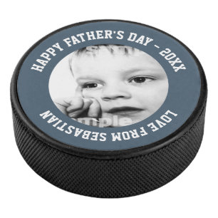 Fathers Day Personalised One of a Kind Hockey Puck