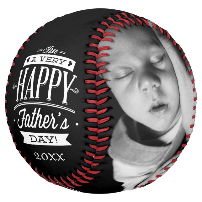 Fathers Day Personalised One Of A Kind Softball (Angled)
