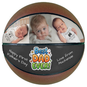 Fathers Day Personalised Photo Best Dad Ever Basketball