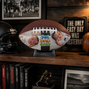 Fathers Day Personalised Photo Best Dad Ever Football
