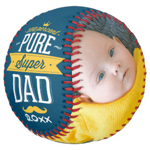 Fathers Day Personalised Pure Super Dad Softball