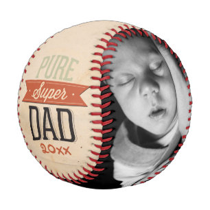 Fathers Day Personalised Super Dad Baseball