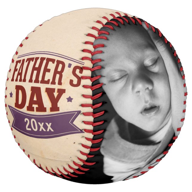 Fathers Day Personalized Softball (Angled)