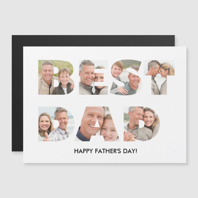 Father's Day Photo Collage Best Dad Cool (Front/Back)