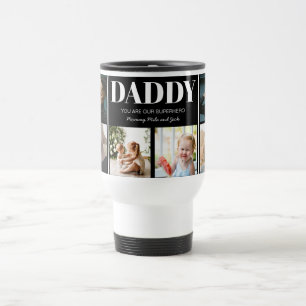 Father's Day Photo Collage Custom Travel Mug