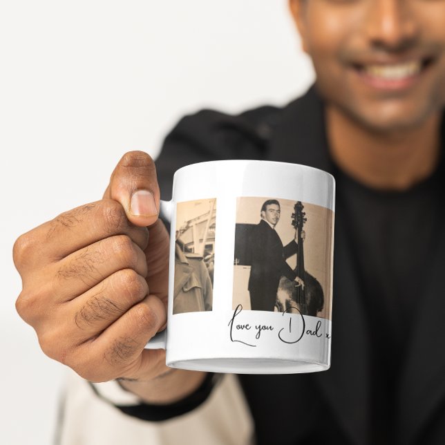 Fathers Day Photo Collage Love You Dad Coffee Mug (Creator Uploaded)