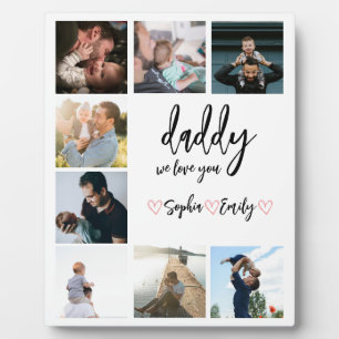 Father's Day Photo Collage Plaque
