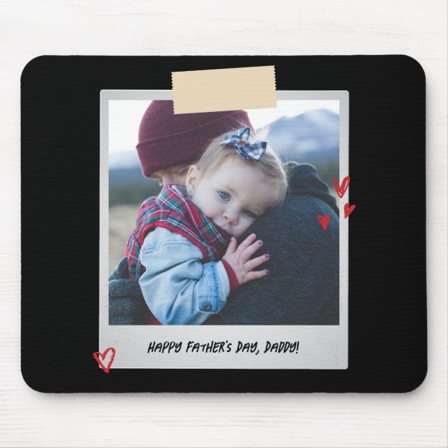 Father's Day Photo New Dad Cool Daddy Mouse Pad (Front)