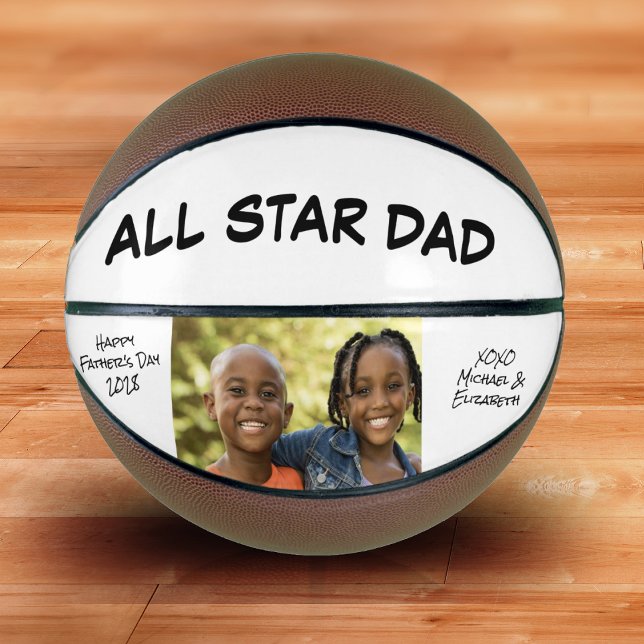 Father's Day Photo Personalized Basketball (Creator Uploaded)