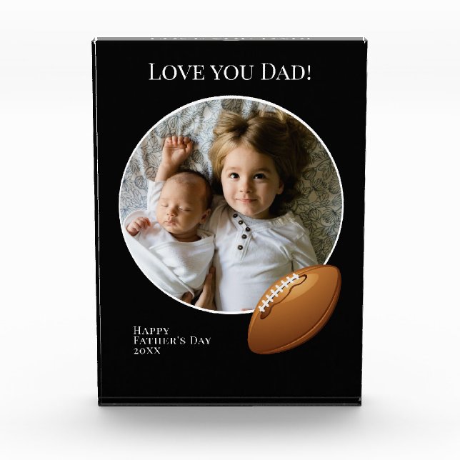 Fathers Day Photo with Football (Front)