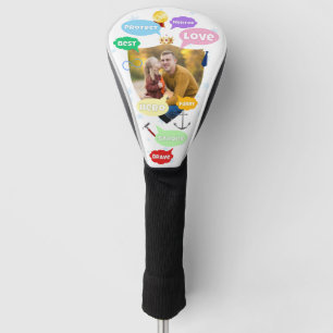Fathers Day Photo Word Clouds Best Dad Father Golf Head Cover