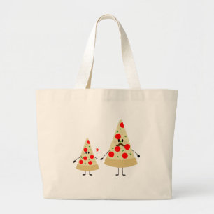 fathers day pizza large tote bag