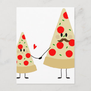 fathers day pizza postcard