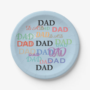 Father's Day Plates. Paper Plate