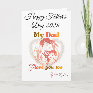 father's day poster design card