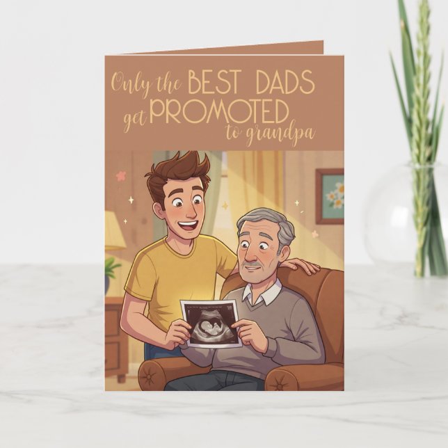 Father's Day Pregnancy Announcement card (Front)