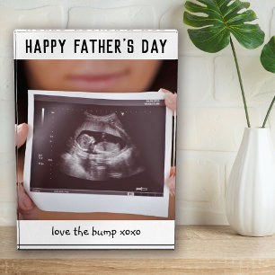 Father's Day Pregnancy Scan Photo Block