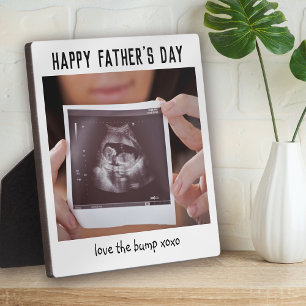 Father's Day Pregnancy Scan Photo  Plaque