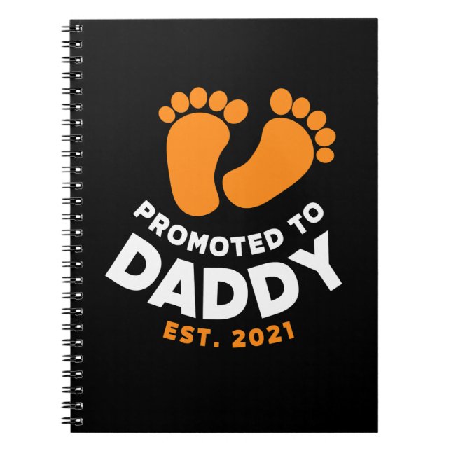 Father's Day | Promoted To Daddy 2021 Notebook (Front)