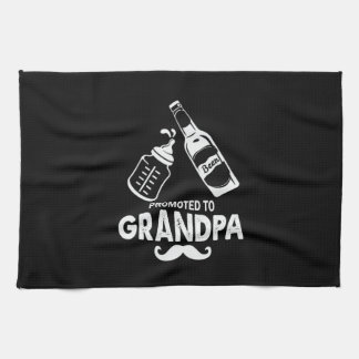 Father's Day Promoted To Grandpa Tea Towel