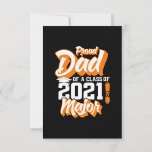 Father's Day Proud Dad Of A Class of 2021 RSVP Card