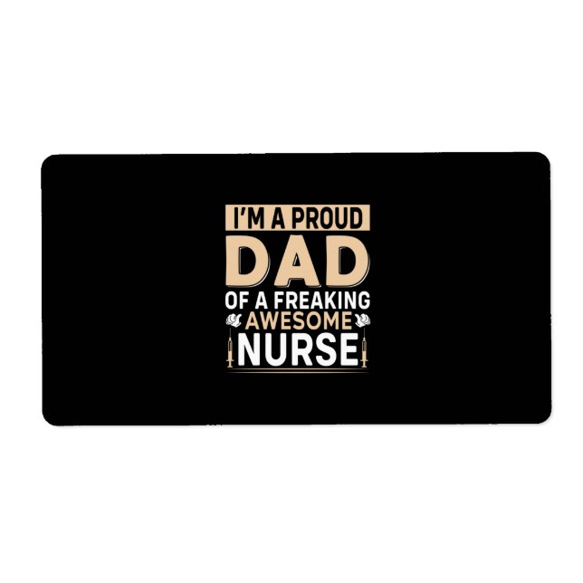 Father's Day Proud Dad Of A Nurse (Front)