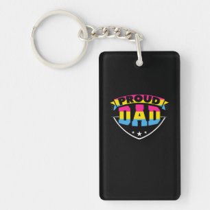 Father's Day   Proud Dad Pansexual Daughter Key Ring