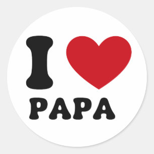 Father's Day Quote Classic Round Sticker