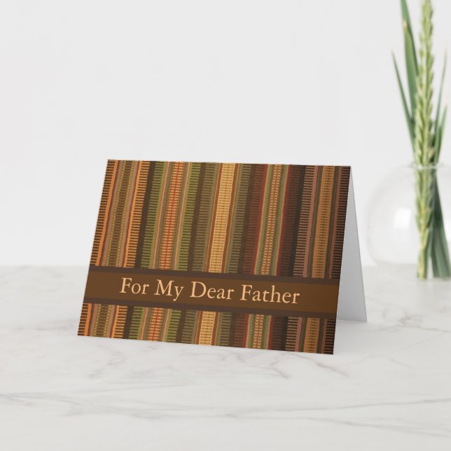 Father's Day Raanu Pattern Weaving Card (Front)