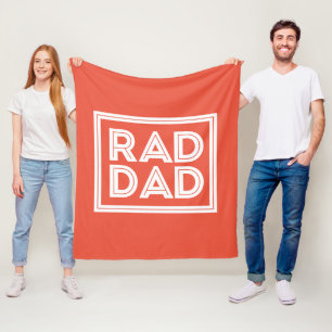 Father's Day - Rad Dad Fleece Blanket