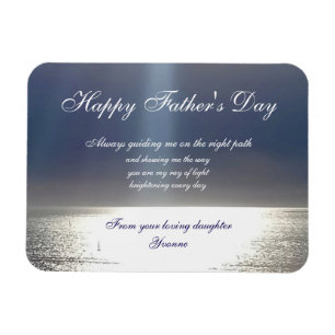 Father's Day Ray of Light Personalizable Magnet