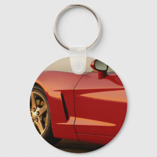 Father's Day Red Corvette Key Ring