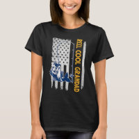 Father's Day Reel Cool Papa Fish American Flag Dad