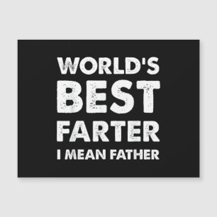 Father's Day Retro Dad World's Best Farter I Mean