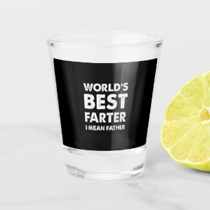 Father's Day Retro Dad World's Best Farter I Mean Shot Glass