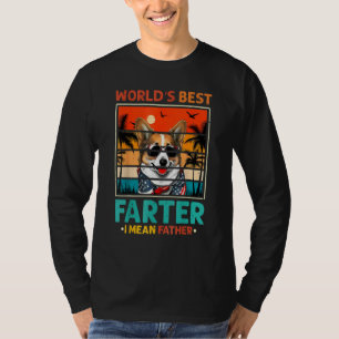 Father's Day Retro Dad World's Best Farter I Mean  T-Shirt
