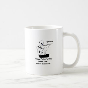 Father's Day Robot Cartoon Illustration Coffee Mug