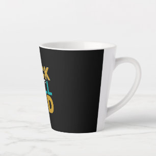 Father's Day Rock And Roll Dad Latte Mug