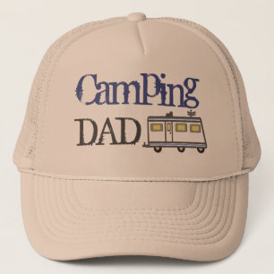 Father's Day / RV Camping Dad Trucker Hat Blue