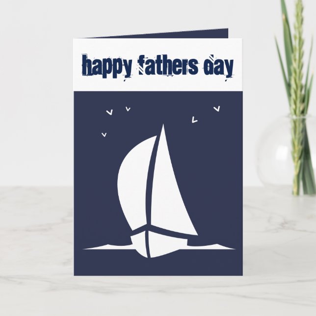 Fathers Day Sailboat Card (Front)