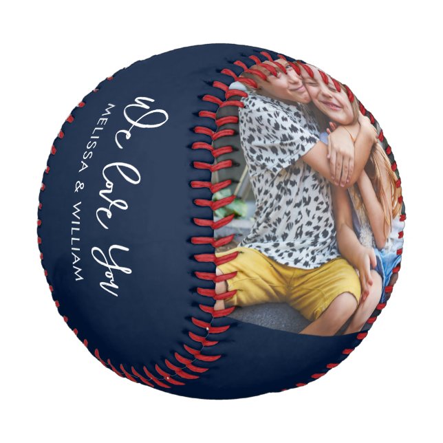 Fathers Day Script Coolest Pop Ever Photos Custom Baseball (Angled)