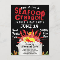 Father's Day Seafood Boil Party Invitation