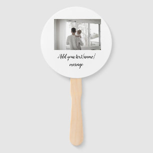 father's day son father dad add photo text dad gif hand fan