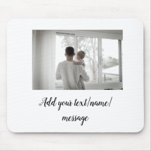 father's day son father dad add photo text dad gif mouse pad