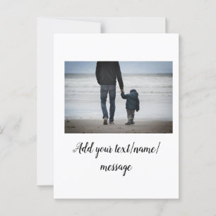 father's day son father dad add photo text dad gif postcard