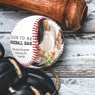 Fathers Day Soon to Be Dad 2 Photo Personalised Baseball