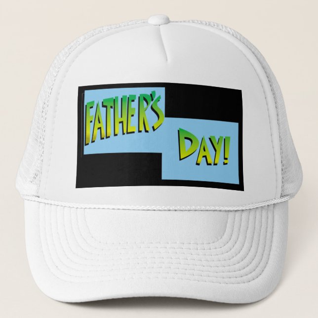 Fathers Day Squares - Trucker Hat (Front)