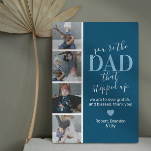 Father's Day Stepdad Photo Plaque