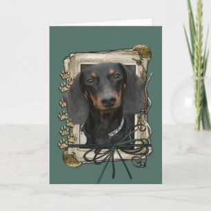 Fathers Day - Stone Paws - Dachshund - Winston Card